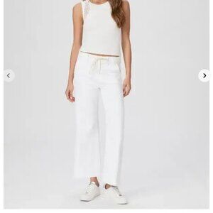 NWT PAIGE Carly High Waist Ankle Wide Leg Pants Size 30